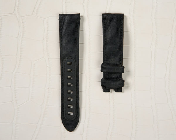 Omega Speedmaster 20mm Black Sailcloth Watch Strap