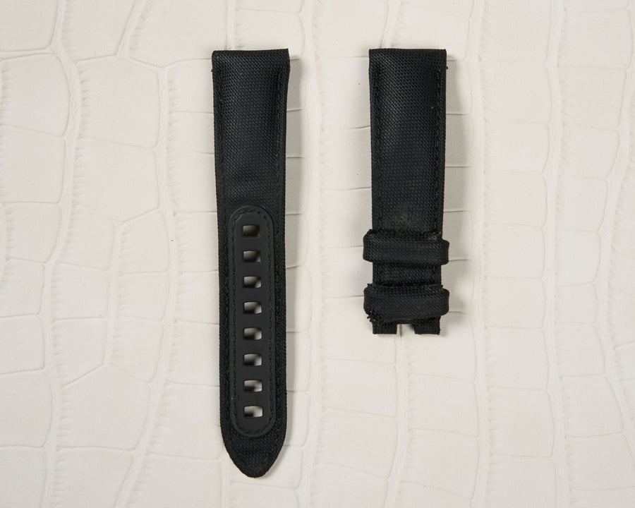 Omega Speedmaster 20mm Black Sailcloth Watch Strap