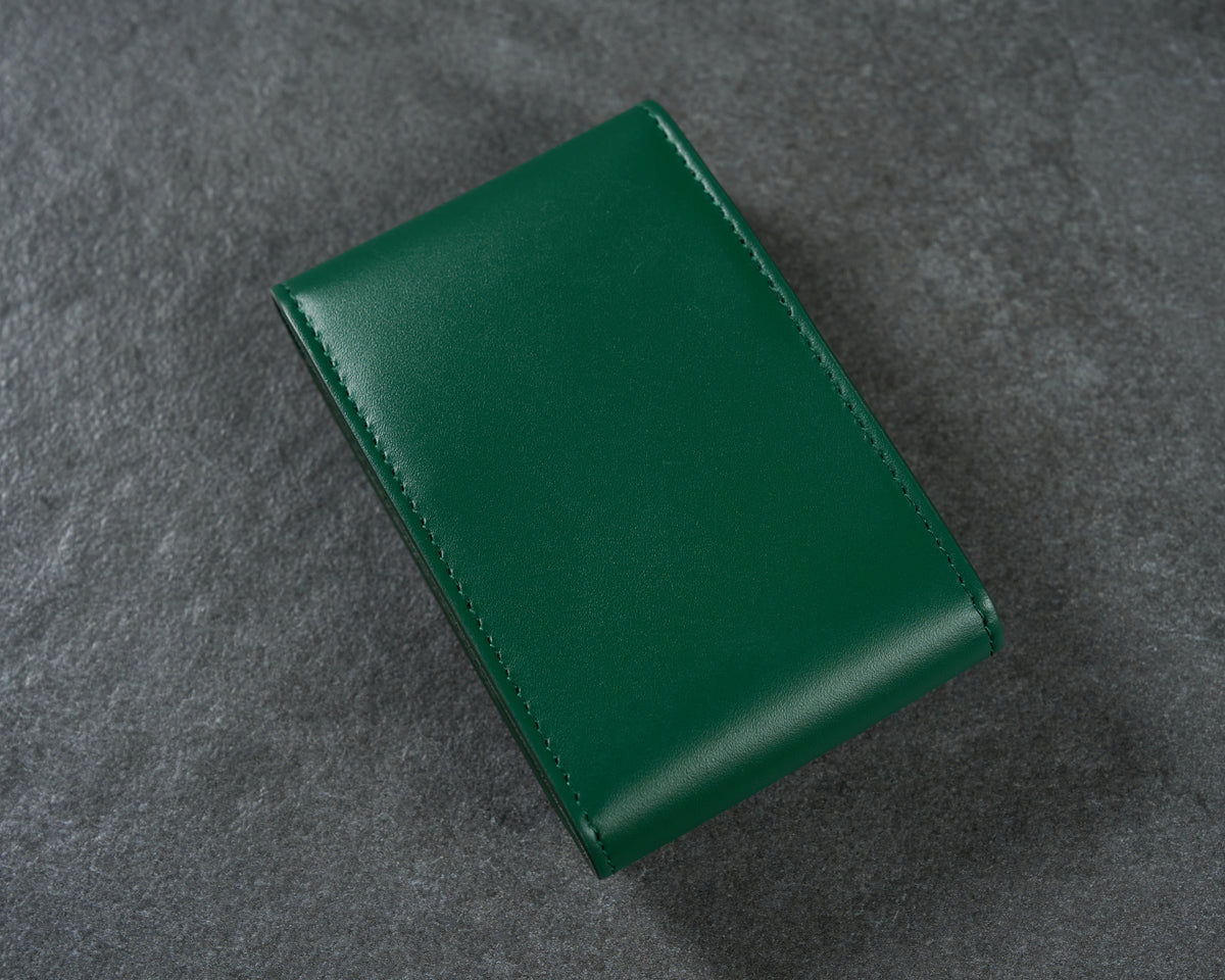 Rolex Green Leather Watch Service Travel Case Pouch — 4