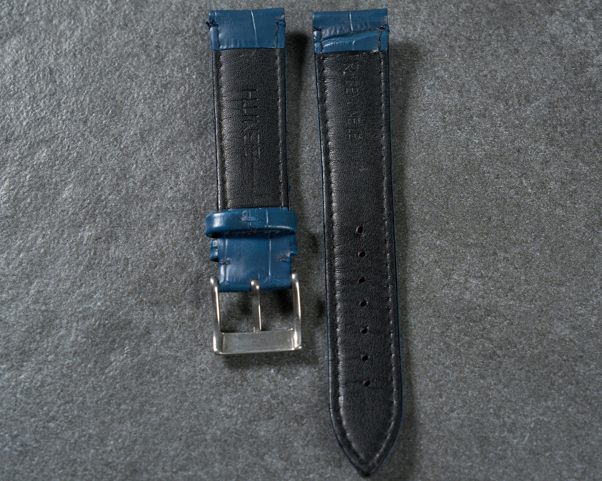 Zenith Blue Alligator Leather Watch Strap with Zenith Buckle — 4