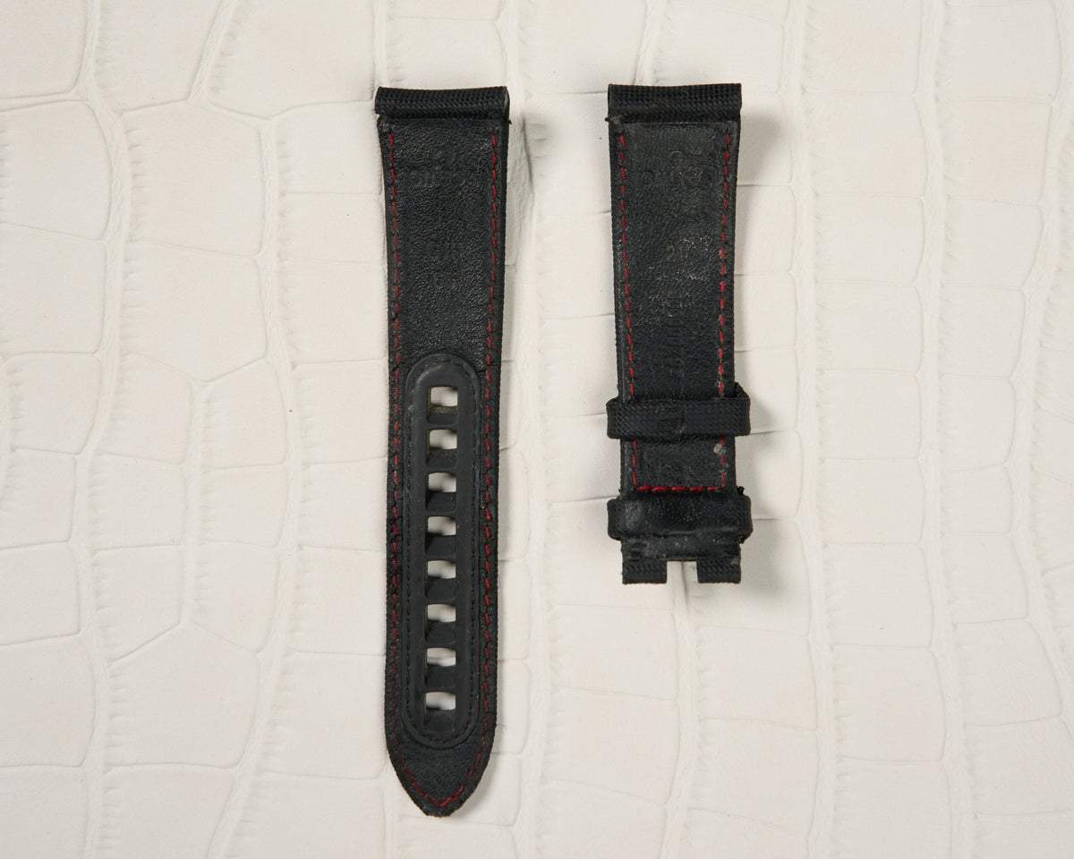 Omega Speedmaster 20mm Black Sailcloth Watch Strap — 2