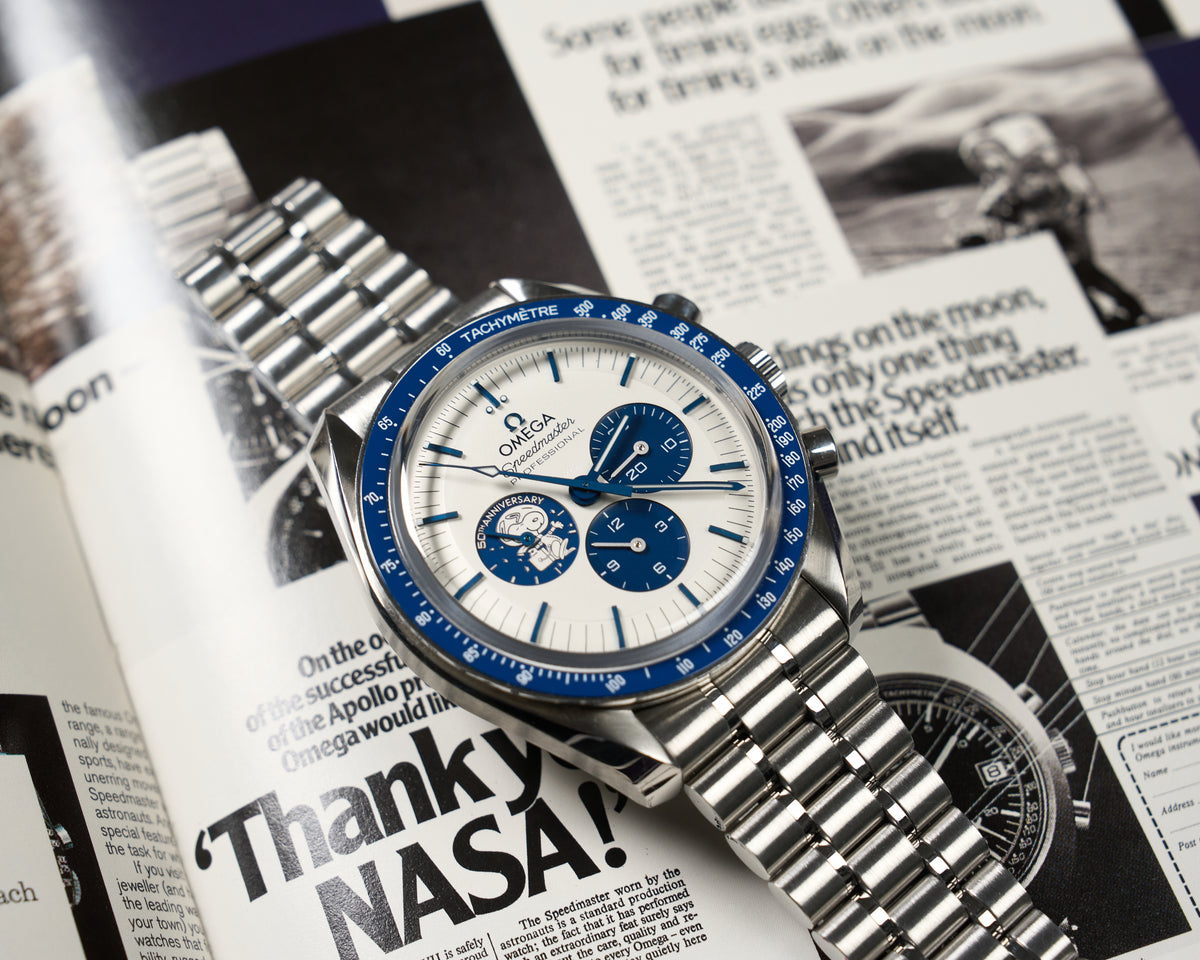 310.32.42.50.02.001, Speedmaster Silver Snoopy Award, 50th Anniversary