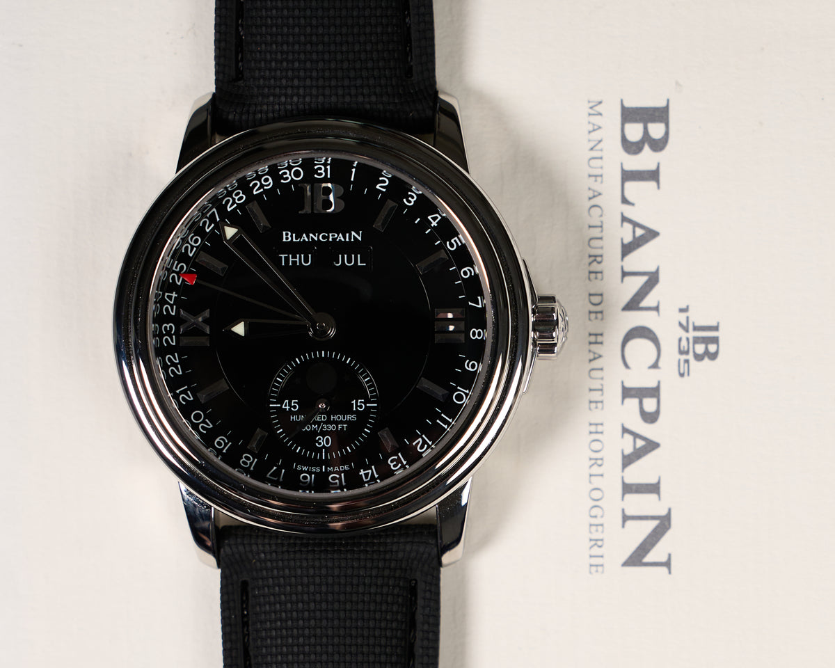 2763-1130-55, Léman Complete Calendar, Black Dial
