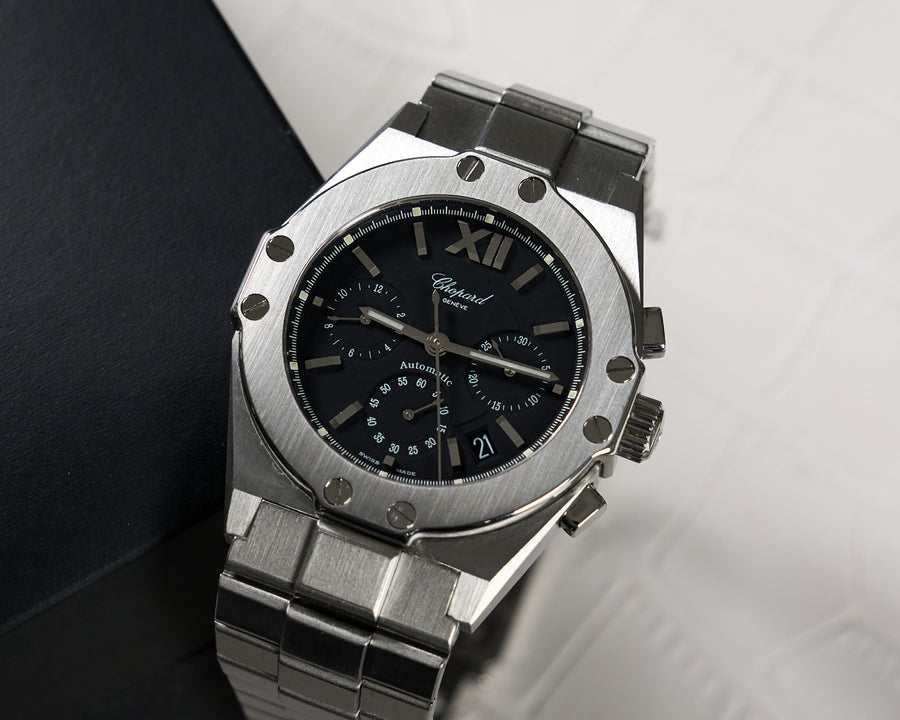 8352, St. Moritz Chronograph, Black Dial