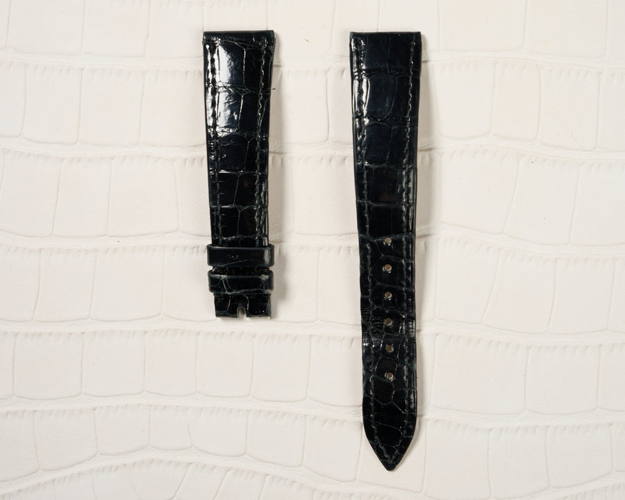 Patek Philippe 18mm Black Alligator Leather Watch Strap