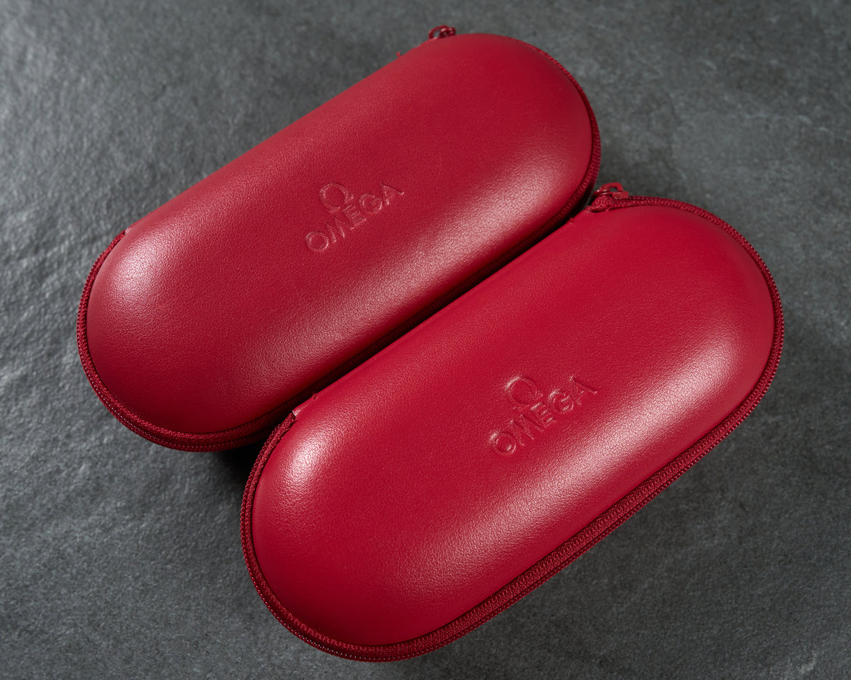 Omega Red Zip Pill Watch Travel Case — 1