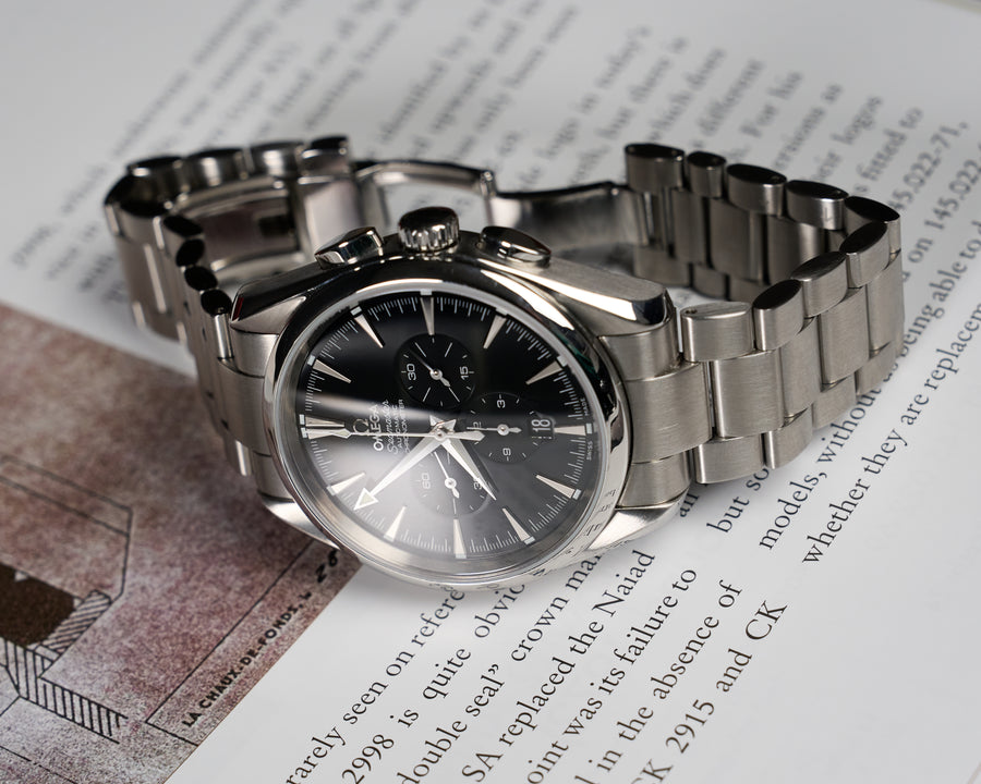 2512.50.00, Seamaster Aqua Terra Chronograph, Black Dial