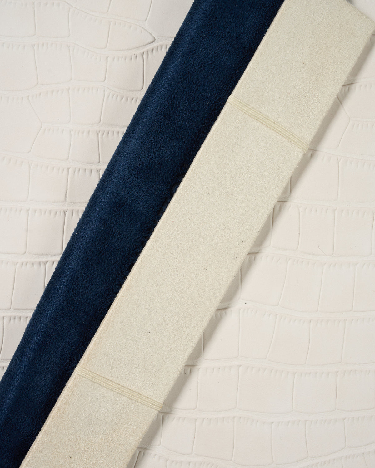 Louis Vuitton Blue Suede Long Watch Roll Travel Case — 3