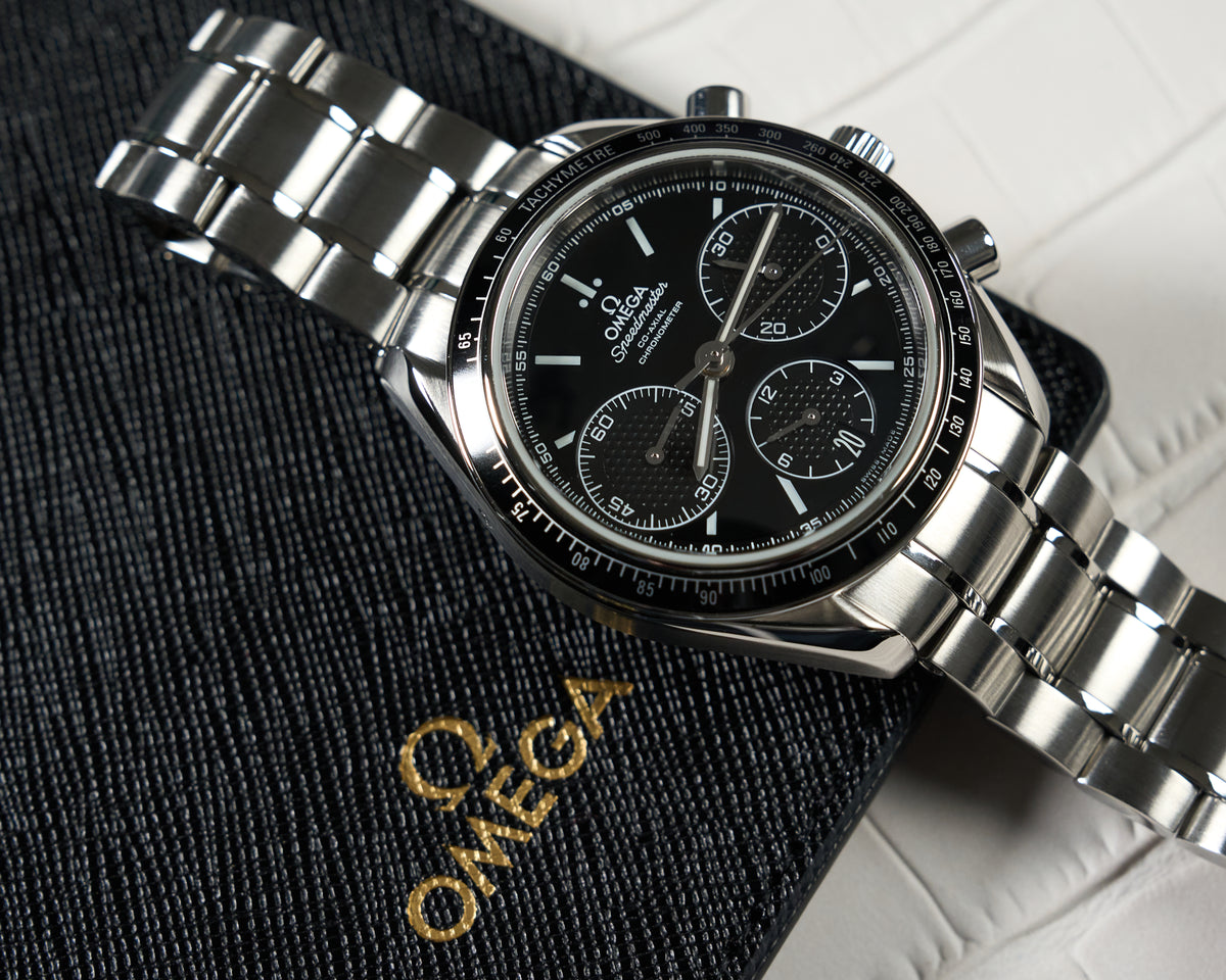 326.30.40.50.01.001, Speedmaster Racing, Black Dial