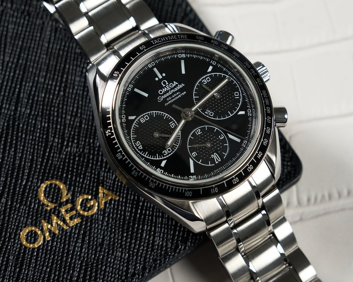 326.30.40.50.01.001, Speedmaster Racing, Black Dial