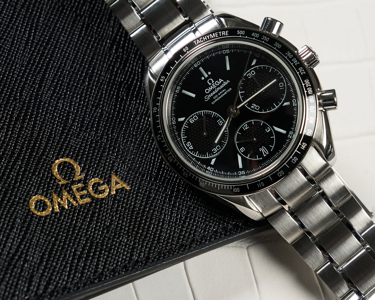 326.30.40.50.01.001, Speedmaster Racing, Black Dial — 10