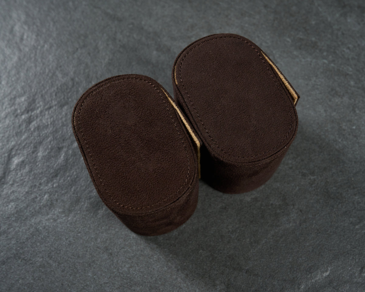 Louis Vuitton Brown Suede Watch Travel Case Pouch — 7