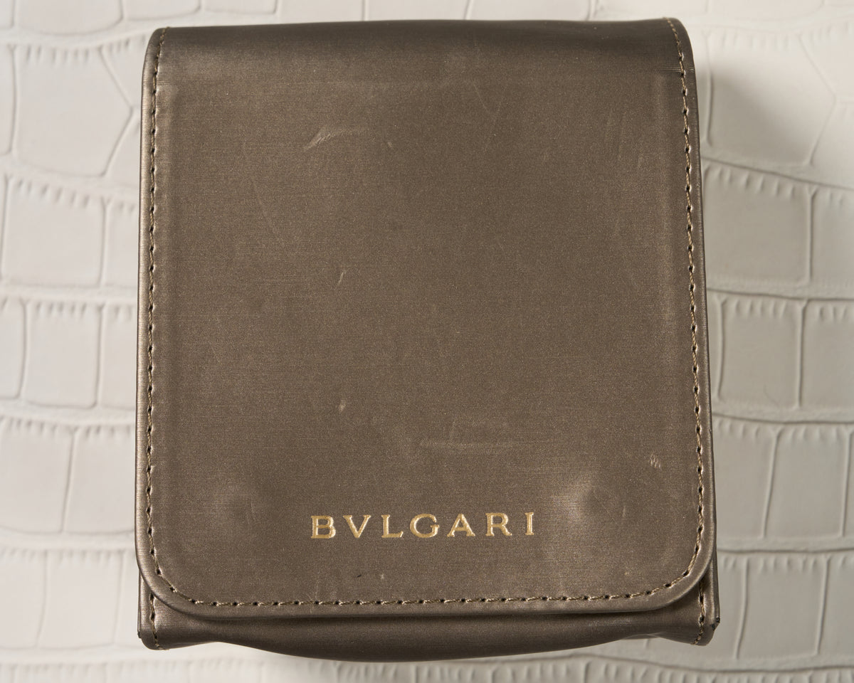 Bulgari Bronze Leather Watch Travel Case Pouch — 1
