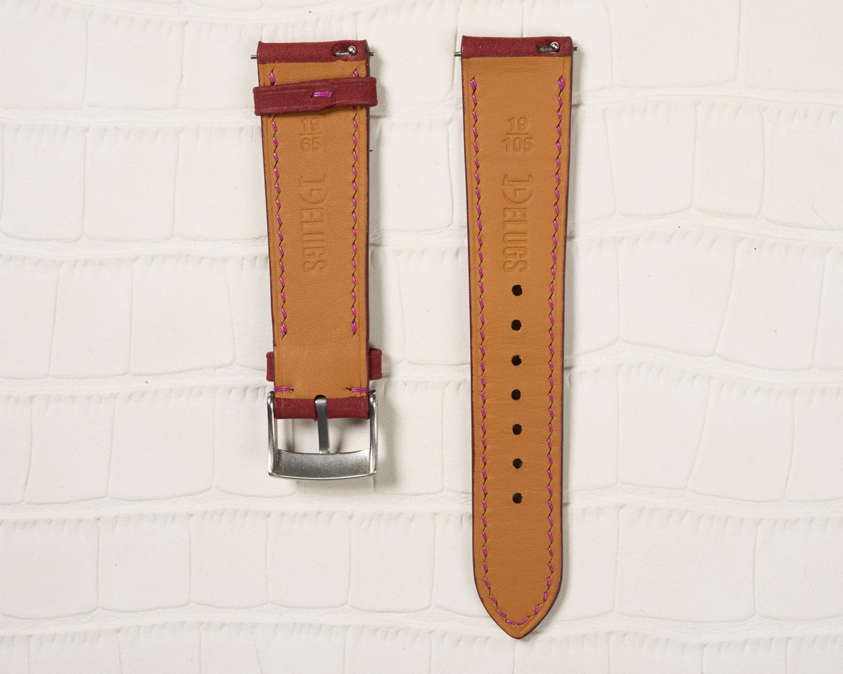 Delugs 19x16mm Red Watch Strap