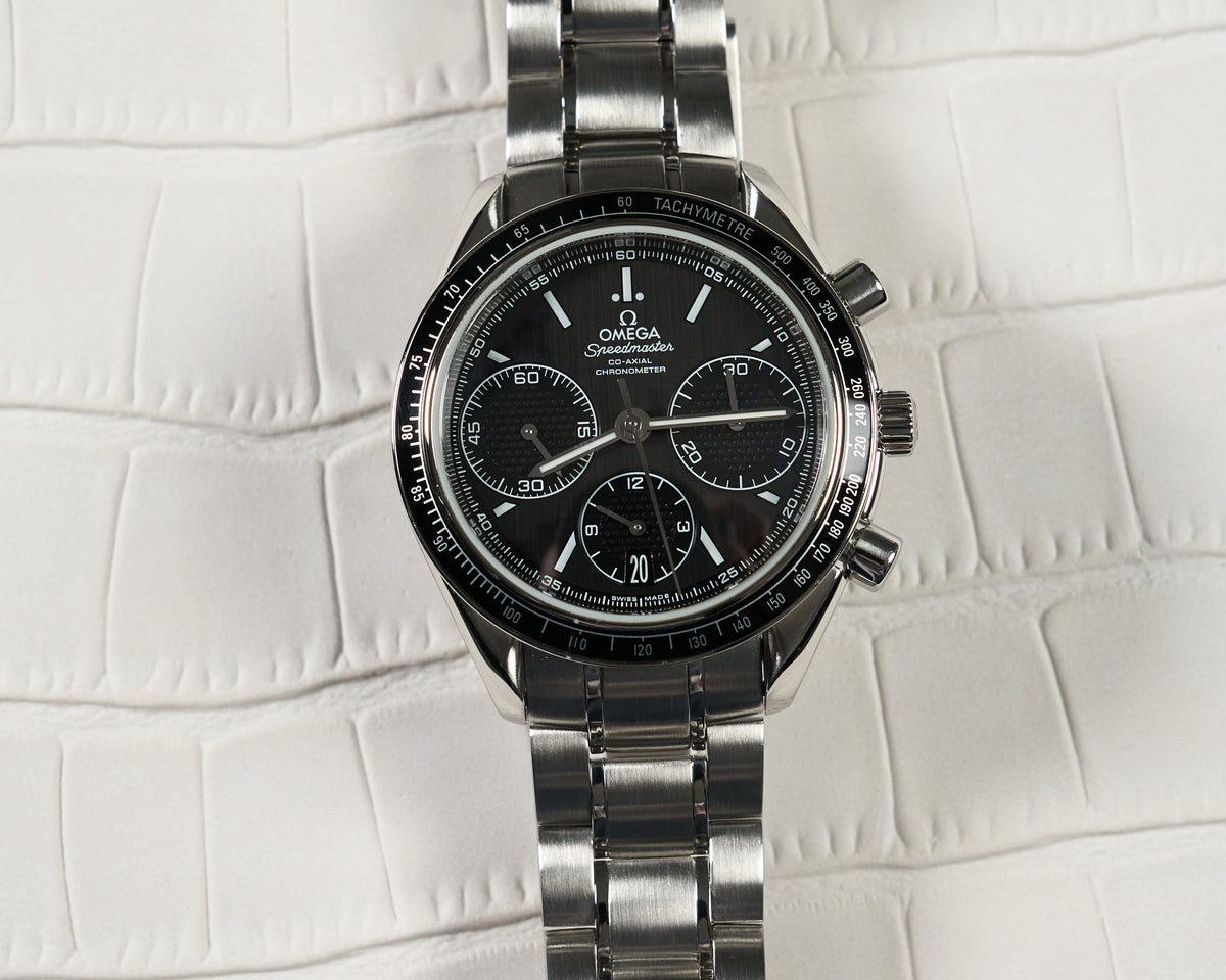 326.30.40.50.01.001, Speedmaster Racing, Black Dial