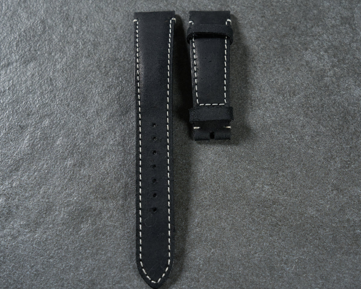 Tudor 22mm Black Watch Strap Long Length