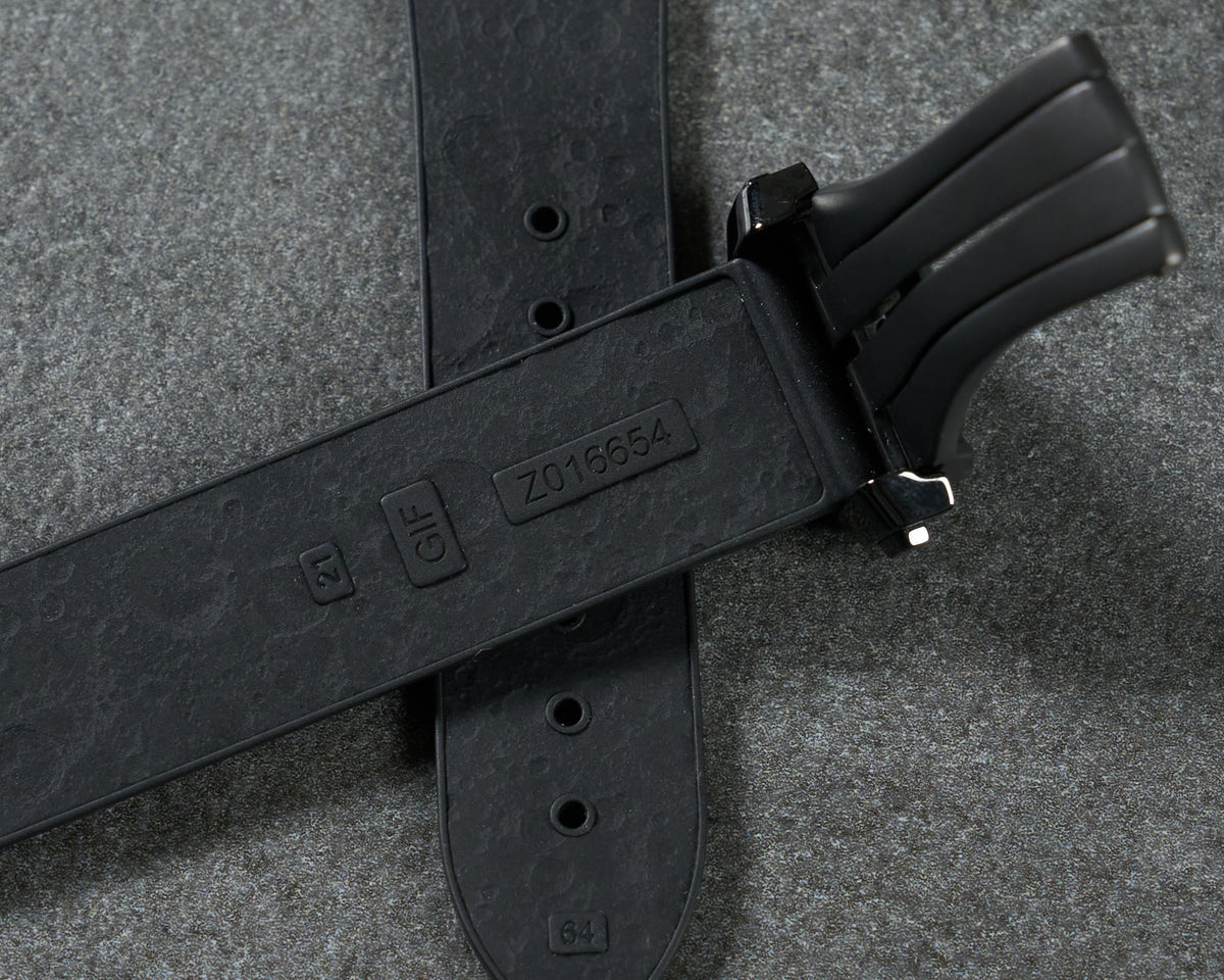 Omega 21mm Dark Side of the Moon Rubber Strap Titanium Ceramic Deployant Clasp — 7