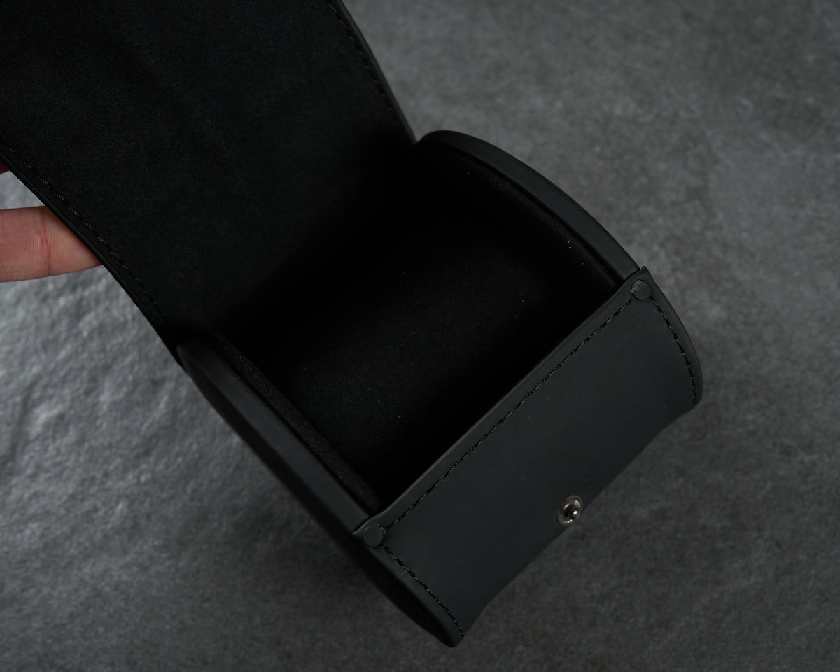 Hublot Black Leather Watch Travel Case Pouch with Outer Box