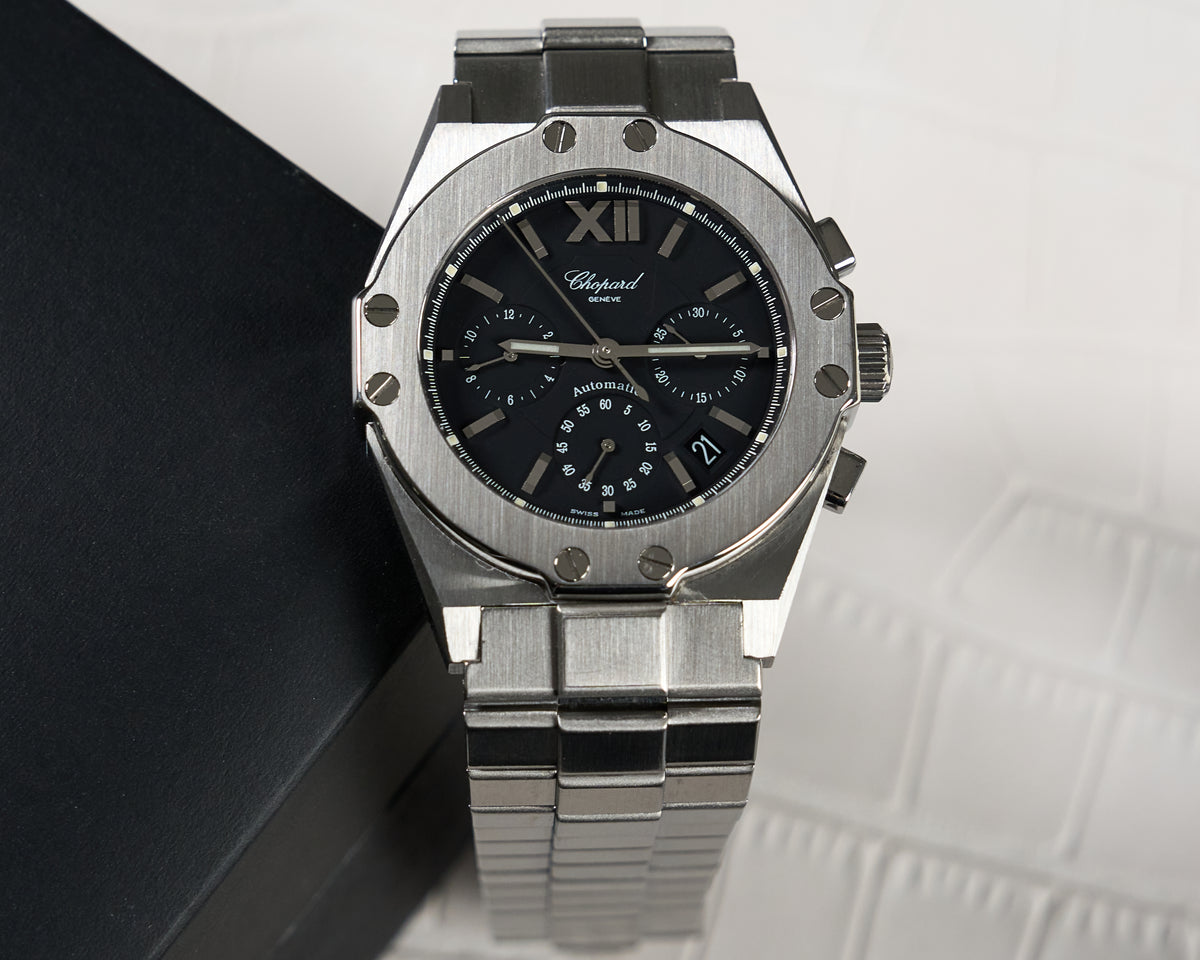 8352, St. Moritz Chronograph, Black Dial